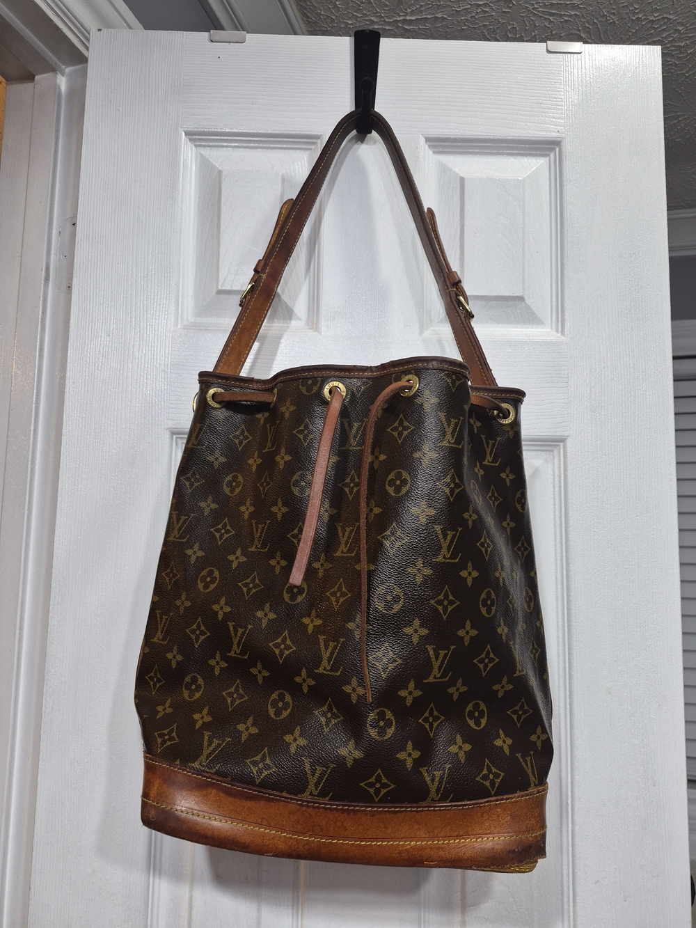 Louis Vuitton Brown Monogram Canvas Drawstring Bucket Bag - Picture 2 of 8